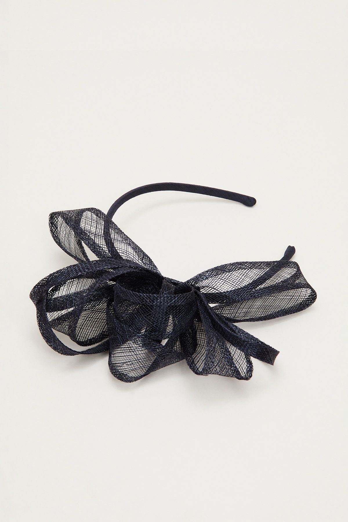 Phase Eight Twist Fascinator Headband In Dark Navy
