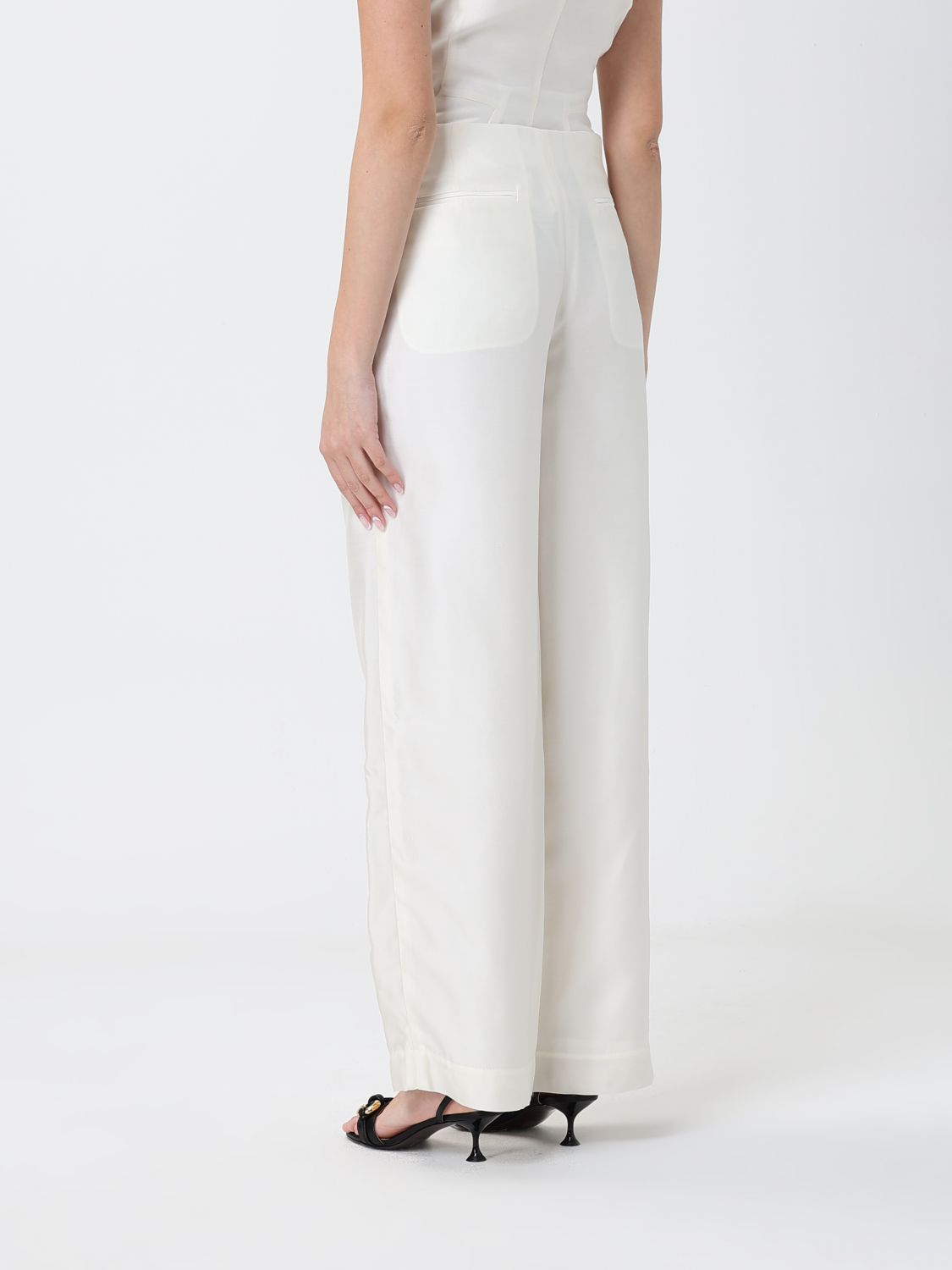 Pants Woman color Ivory
