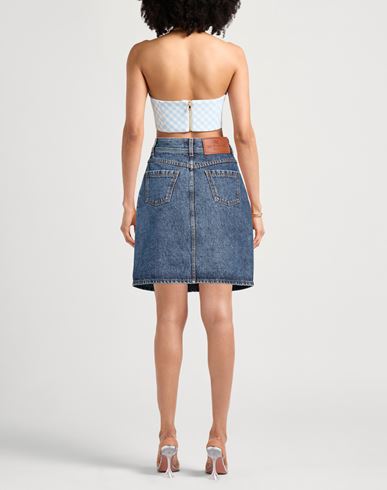 Woman Denim skirt Blue Size 28 Cotton