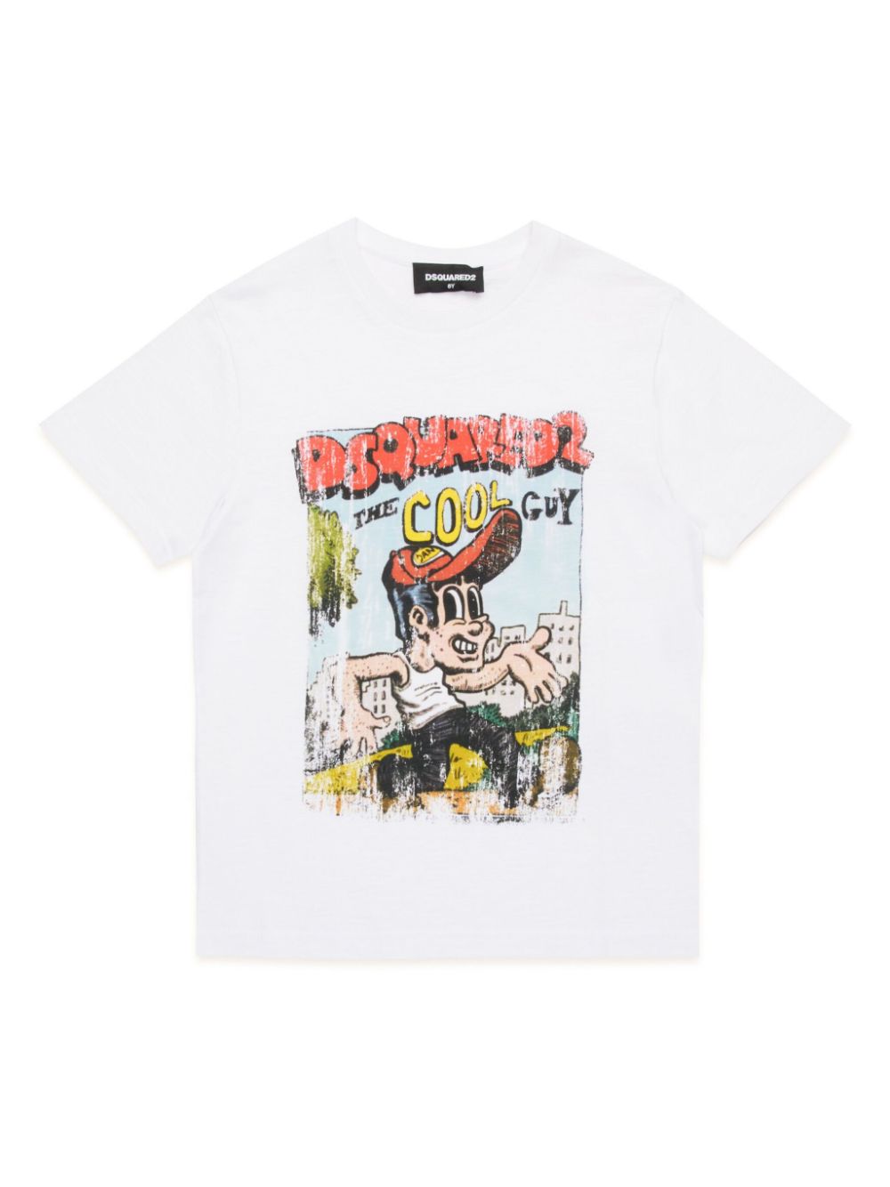 Graphic-print cotton T-shirt - White