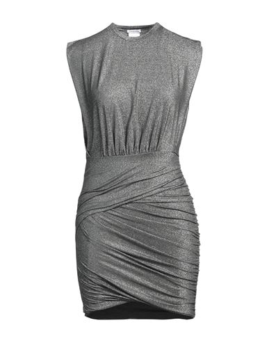 Amazuìn Woman Mini dress Silver Size ONESIZE Viscose, Polyamide, Metallic fiber, Elastane
