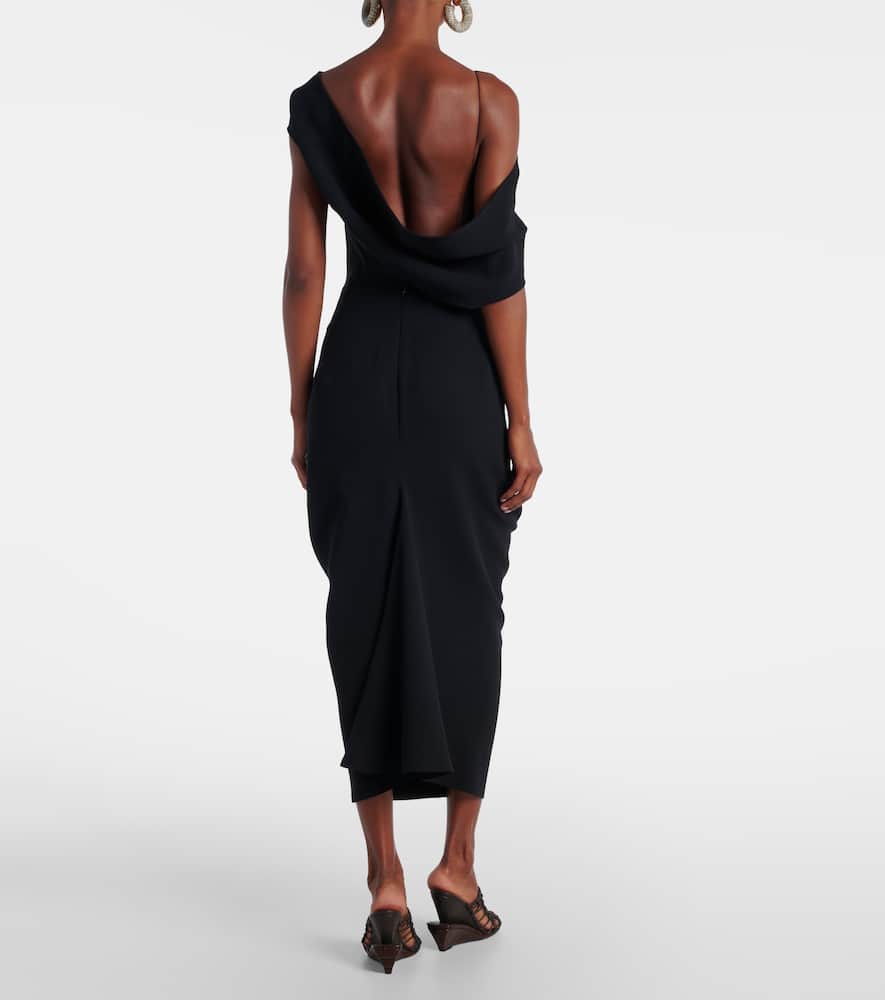 One-shoulder midi dress