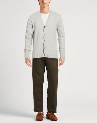 Man Cardigan Light grey Size 36 Virgin Wool