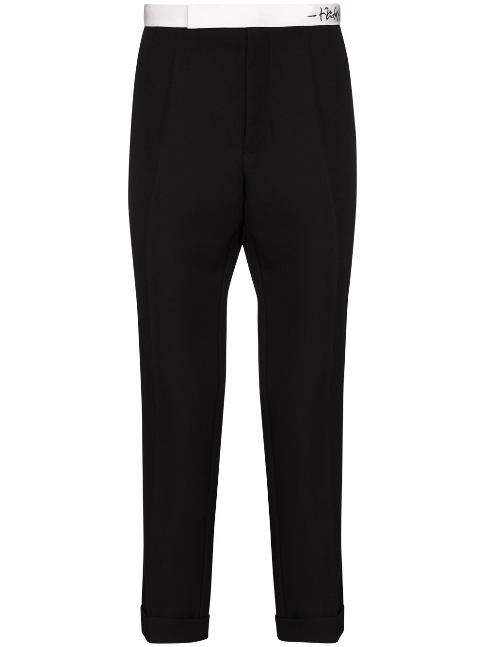Cropped tailored trousers - Black