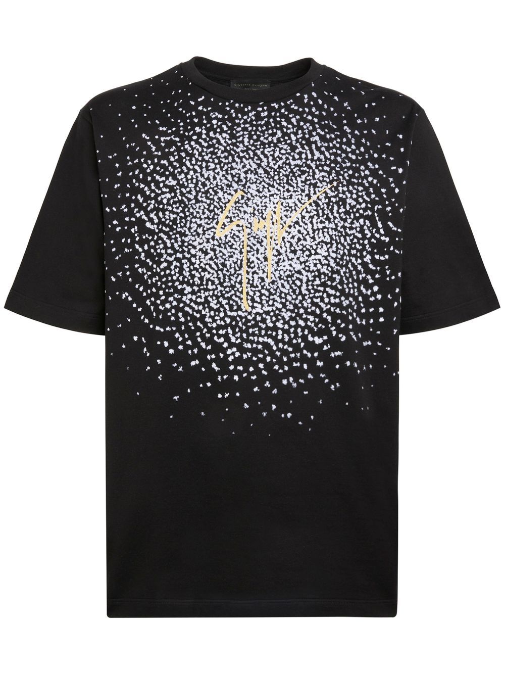 Graphic logo-print cotton T-shirt - Black