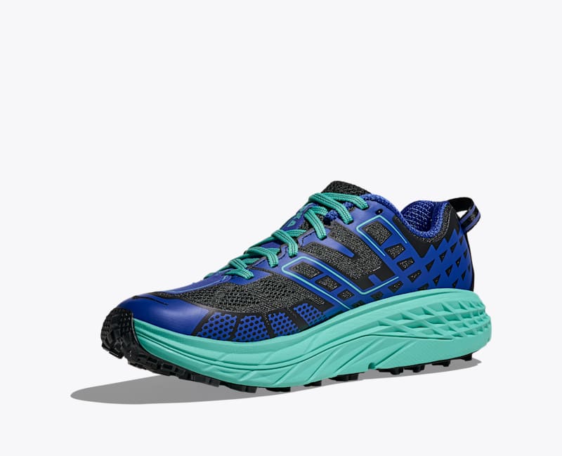 HOKA Speedgoat 2 Shoes in Obsidian/Ultramarine