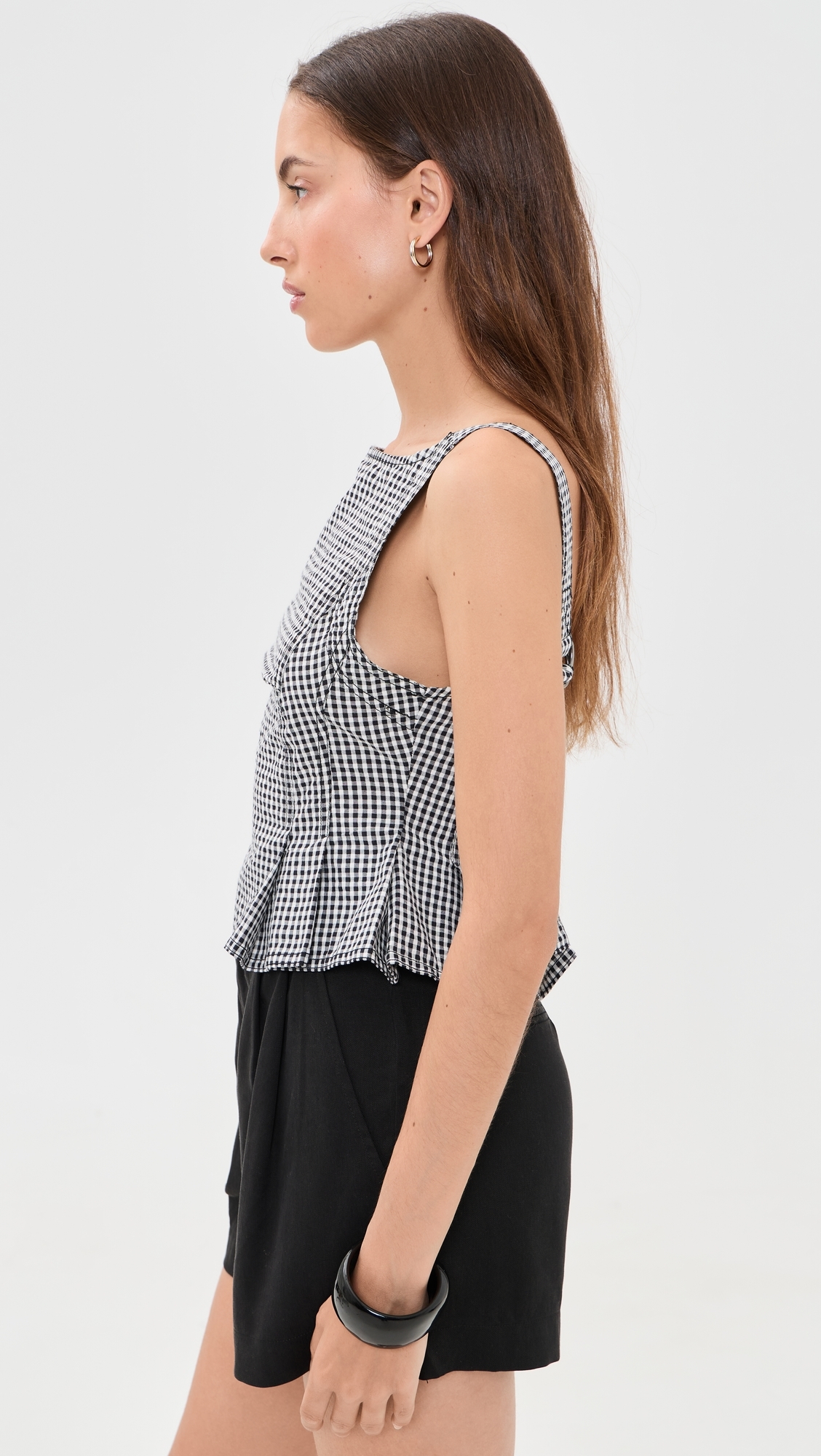 Sunfaded Top Black And White Comb