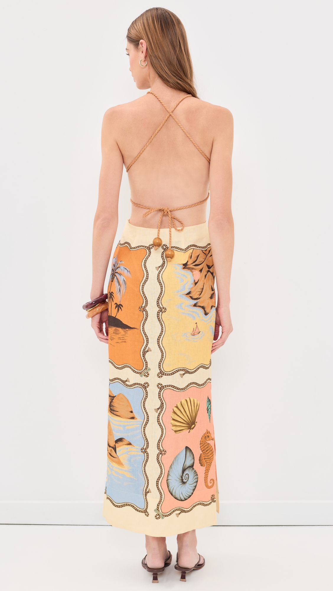 Souvenir Mixed Scarf Maxi Dress Rio Souvenir Mixed Scarf Multi