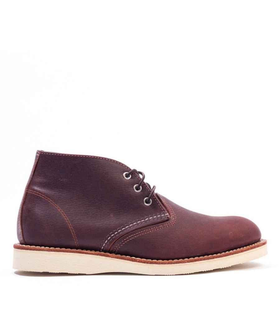 Red Wing Mens 3141 Heritage Work Chukka Boots in Brown Leather