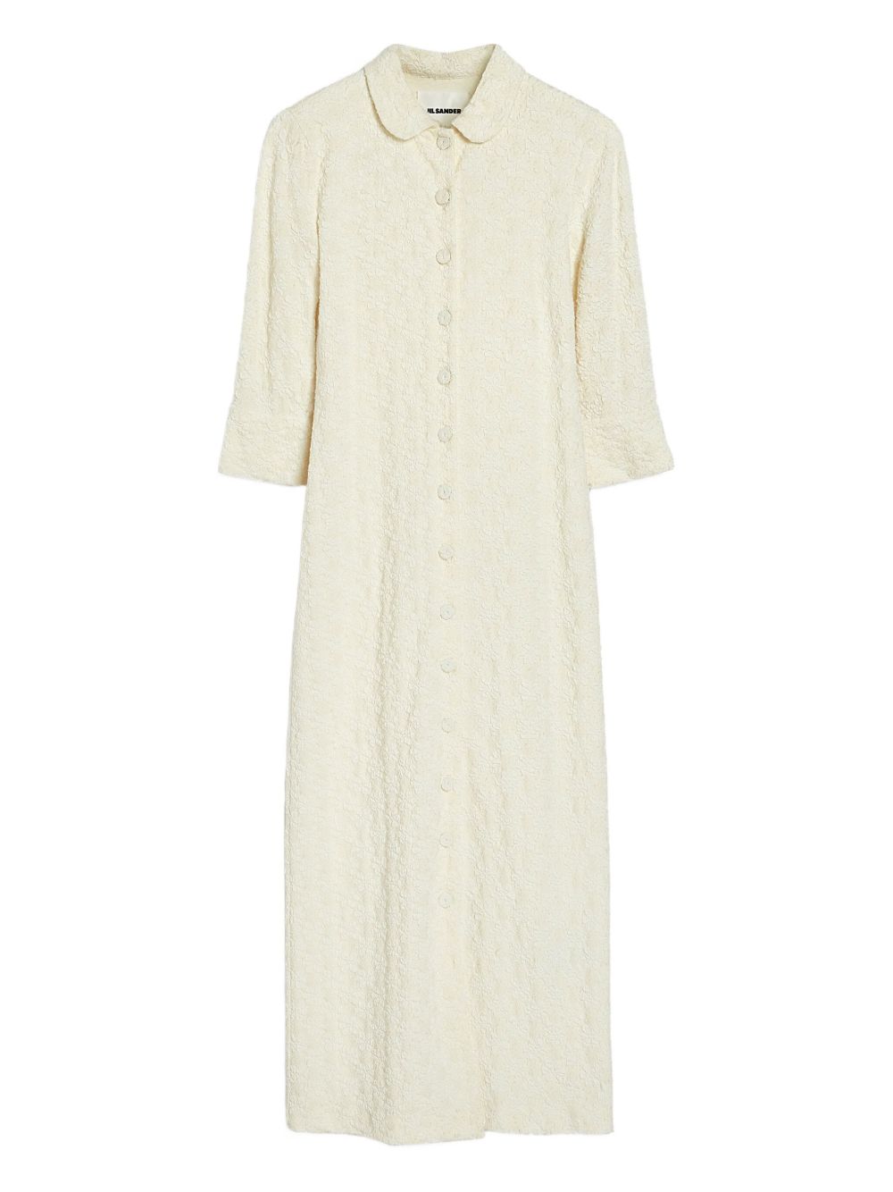 Floral-embellished maxi dress - Neutrals