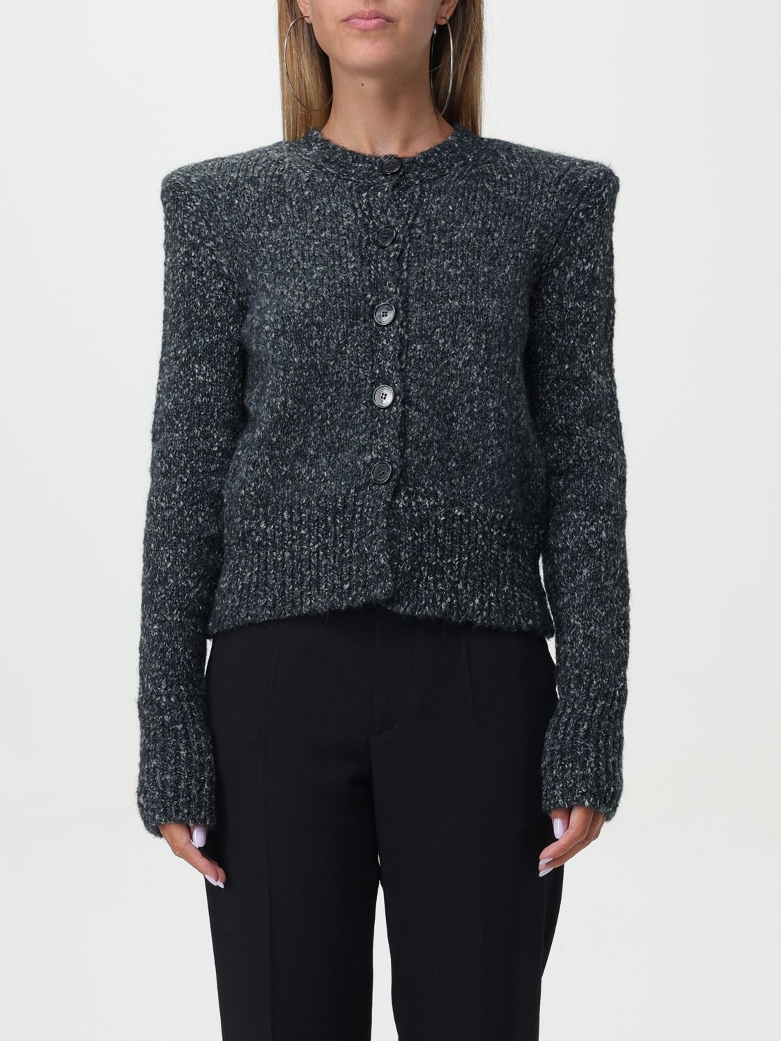 Kathlen cropped cardigan - Grey