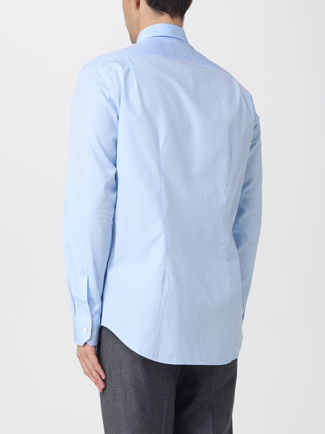 Shirt Men color Gnawed Blue