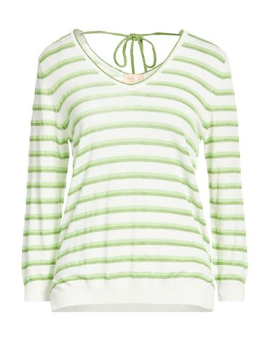 Woman Sweater Green Size 2 Viscose, Polyester, Metallic fiber