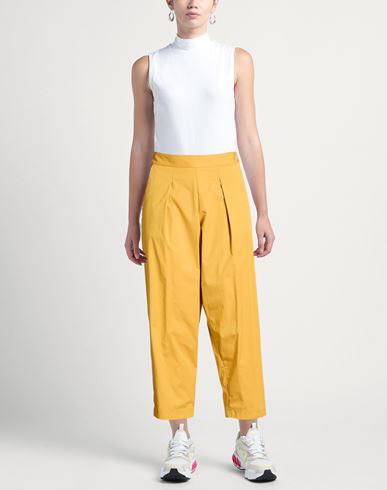 Woman Pants Marigold Size 8 Cotton, Polyamide, Elastane