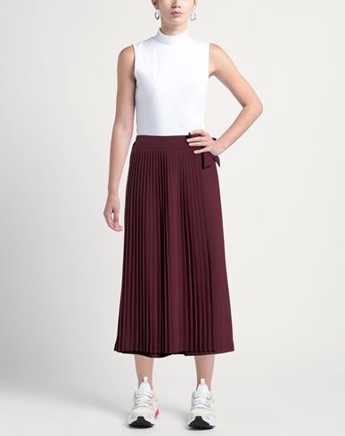 Operà Woman Pants Burgundy Size 12 Polyester, Viscose, Elastane