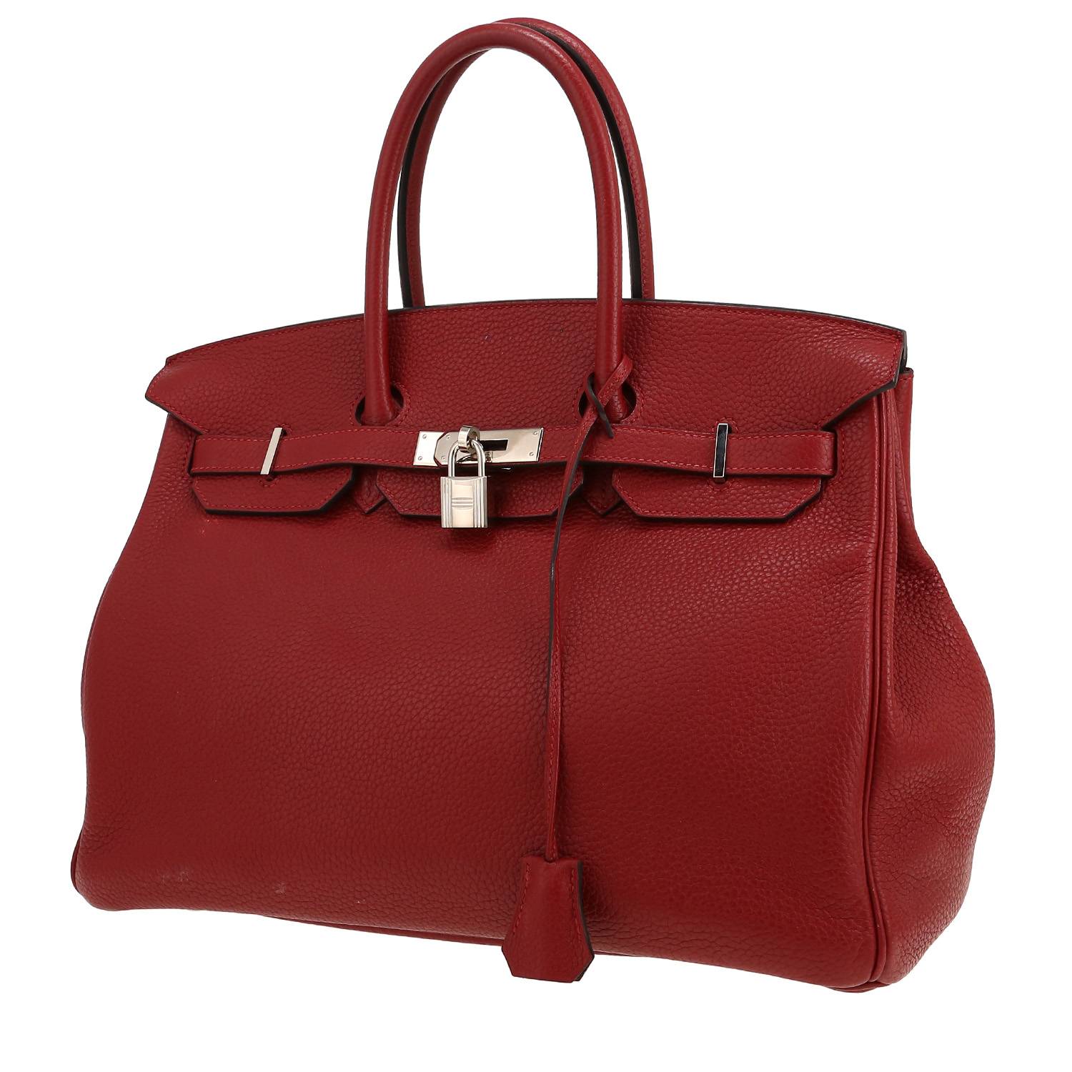 Pre-owned Birkin 35 handbag - Red