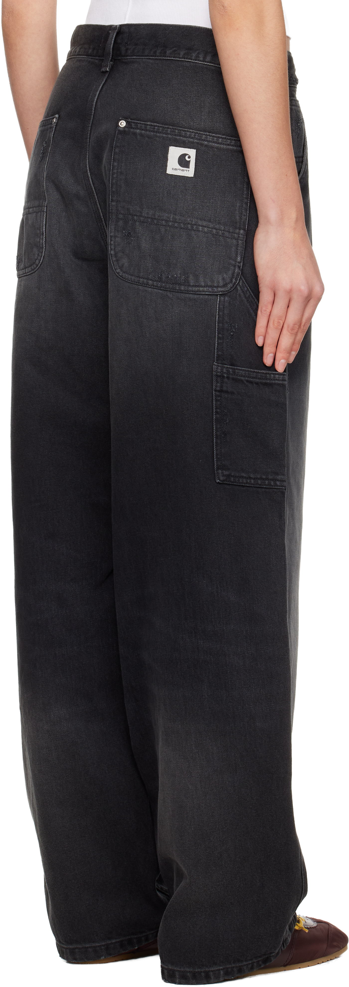 Black Brandon Double Knee Jeans