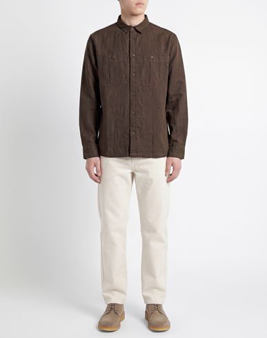 Man Shirt Brown Size XL Hemp, Organic cotton