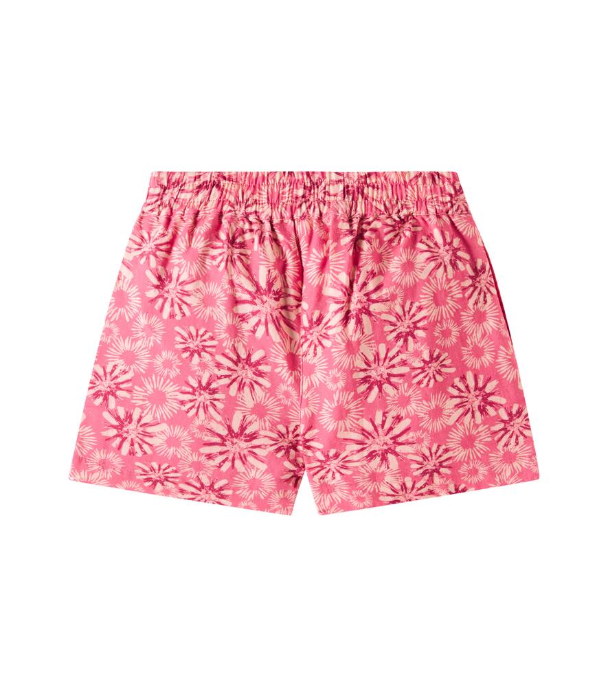 Scotch & Soda Kids Floral cotton and linen shorts