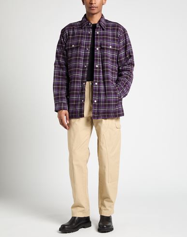 Man Shirt Purple Size 15 ¾ Cotton, Wool