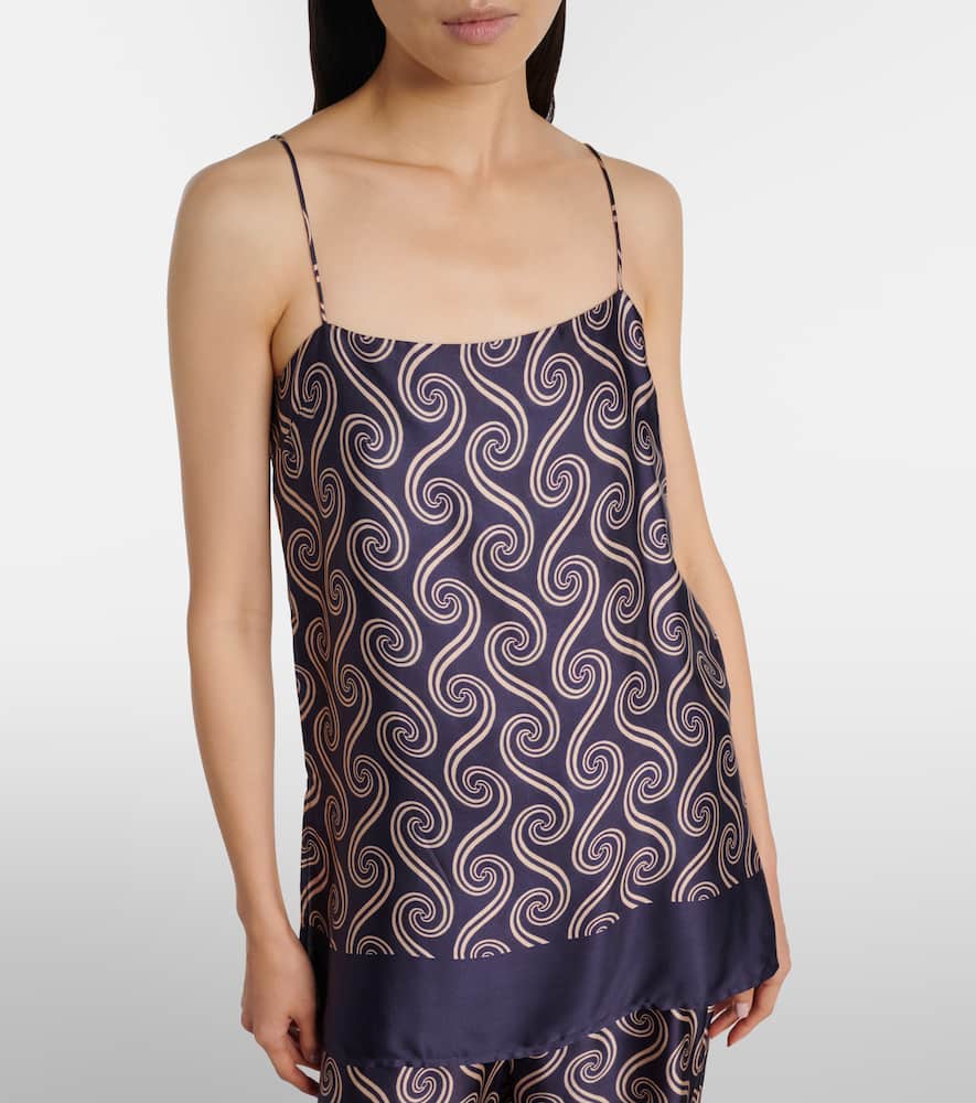 Aina printed satin camisole