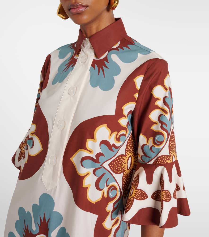 Artemis printed cotton shirtdress