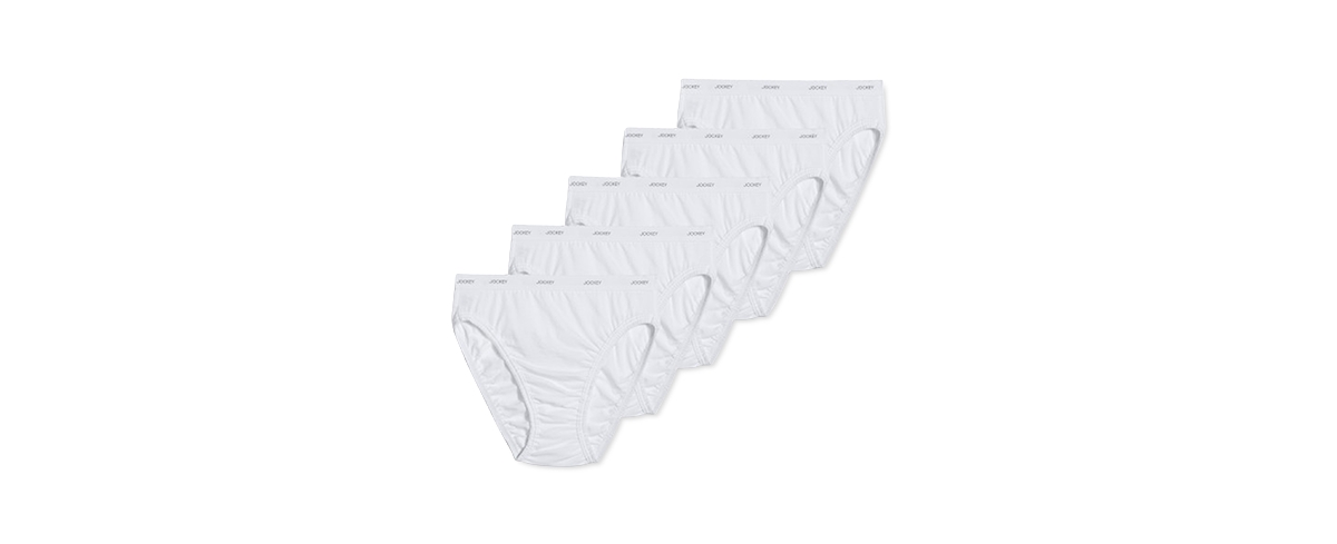 Women's 5-Pk. Cotton French Cut Brief 1744 - White
