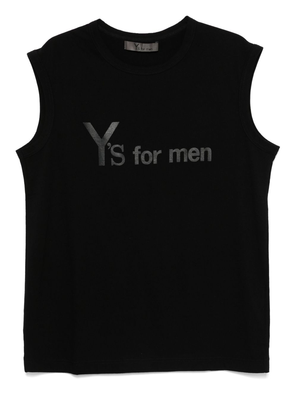 Logo-print tank top - Black