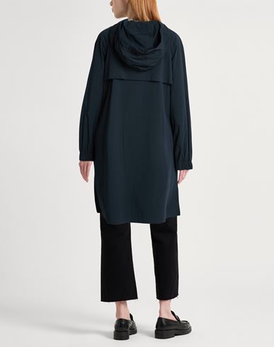 Woman Overcoat & Trench Coat Navy Size 8 Cotton, Nylon, Elastane