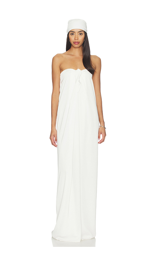 AWAVE Studio Strapless Maxi Dress in White. - 34/2 also