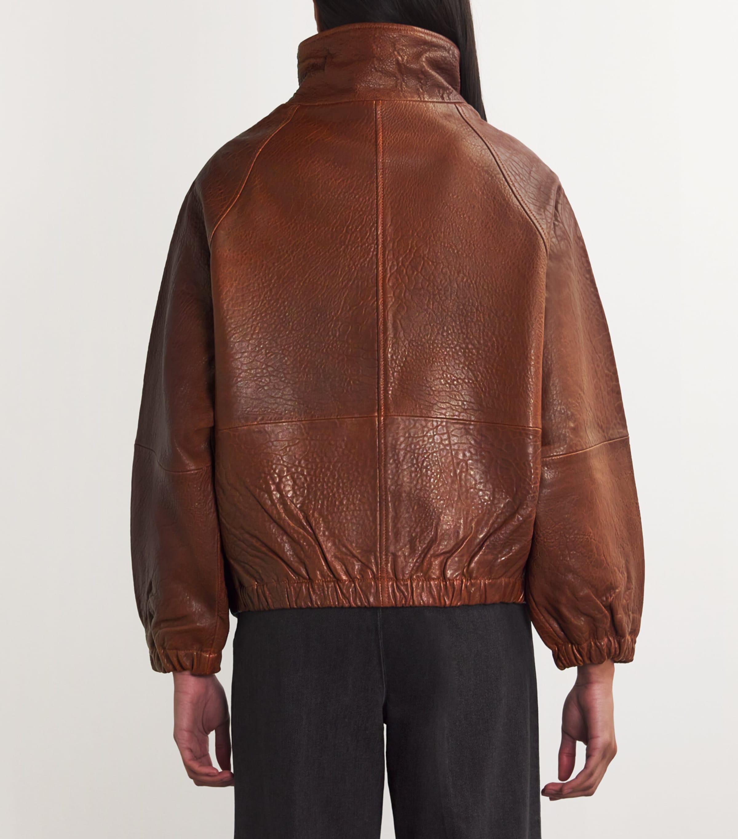 Oversized Leather Jacket