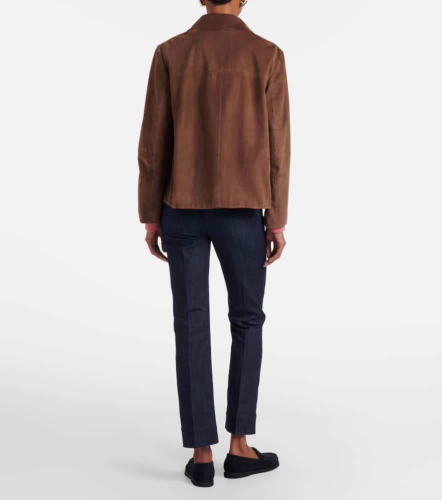 Diana cotton-blend slim pants