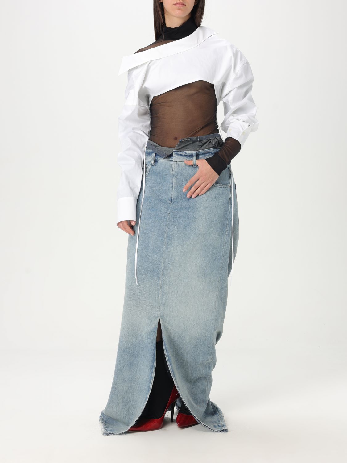 Skirt MAISON MARGIELA Woman color Blue
