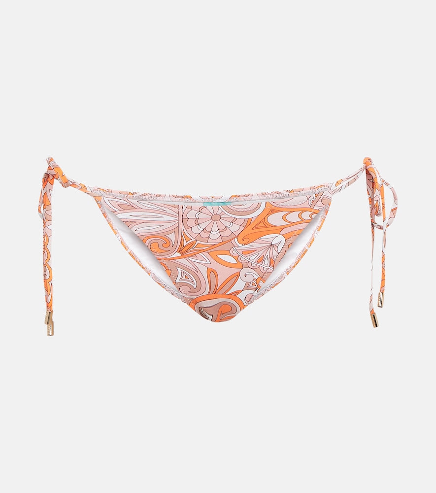 Miami printed low-rise bikini bottoms