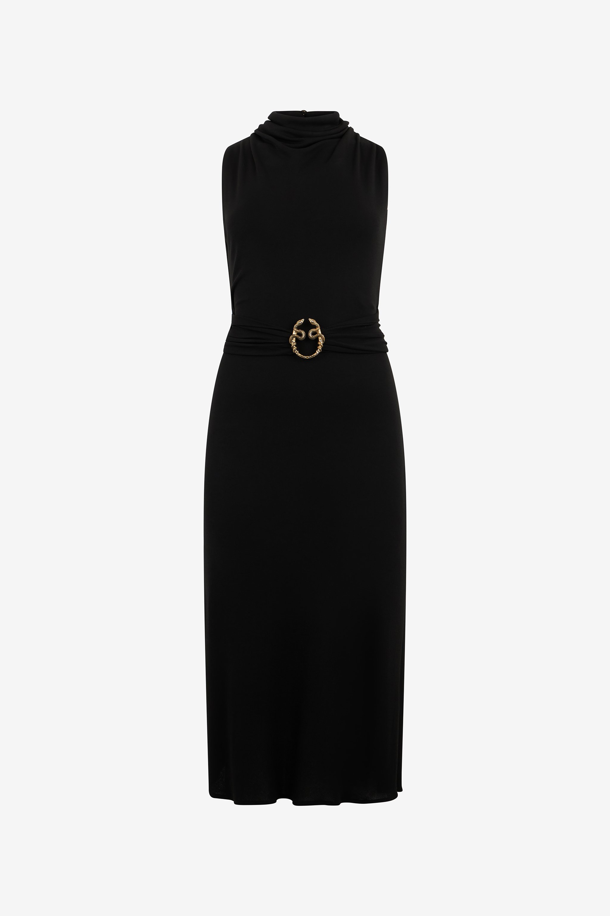 Midi Dress With Snake Detail