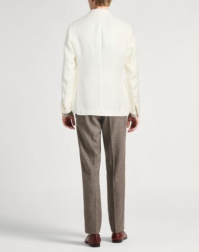 Platinum Man Blazer White Size 40 Linen