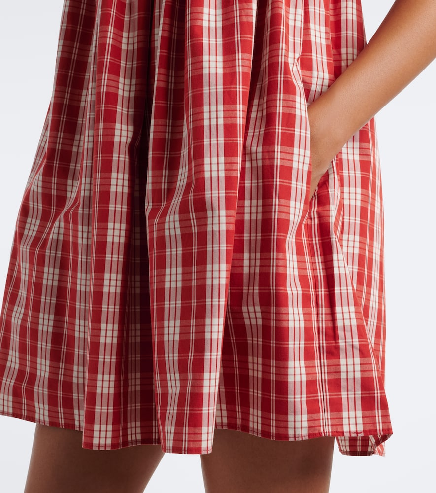 Belinha checked cotton minidress
