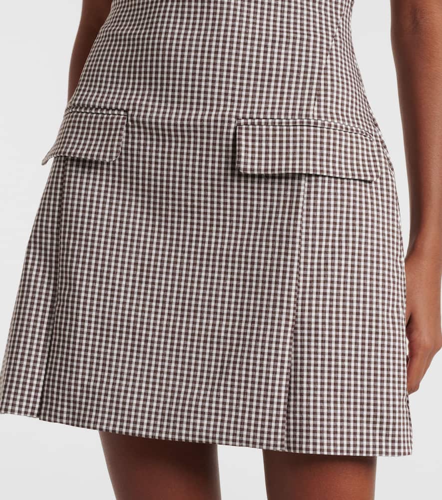 Walker checked minidress