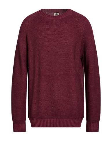 Man Sweater Burgundy Size 48 Merino Wool