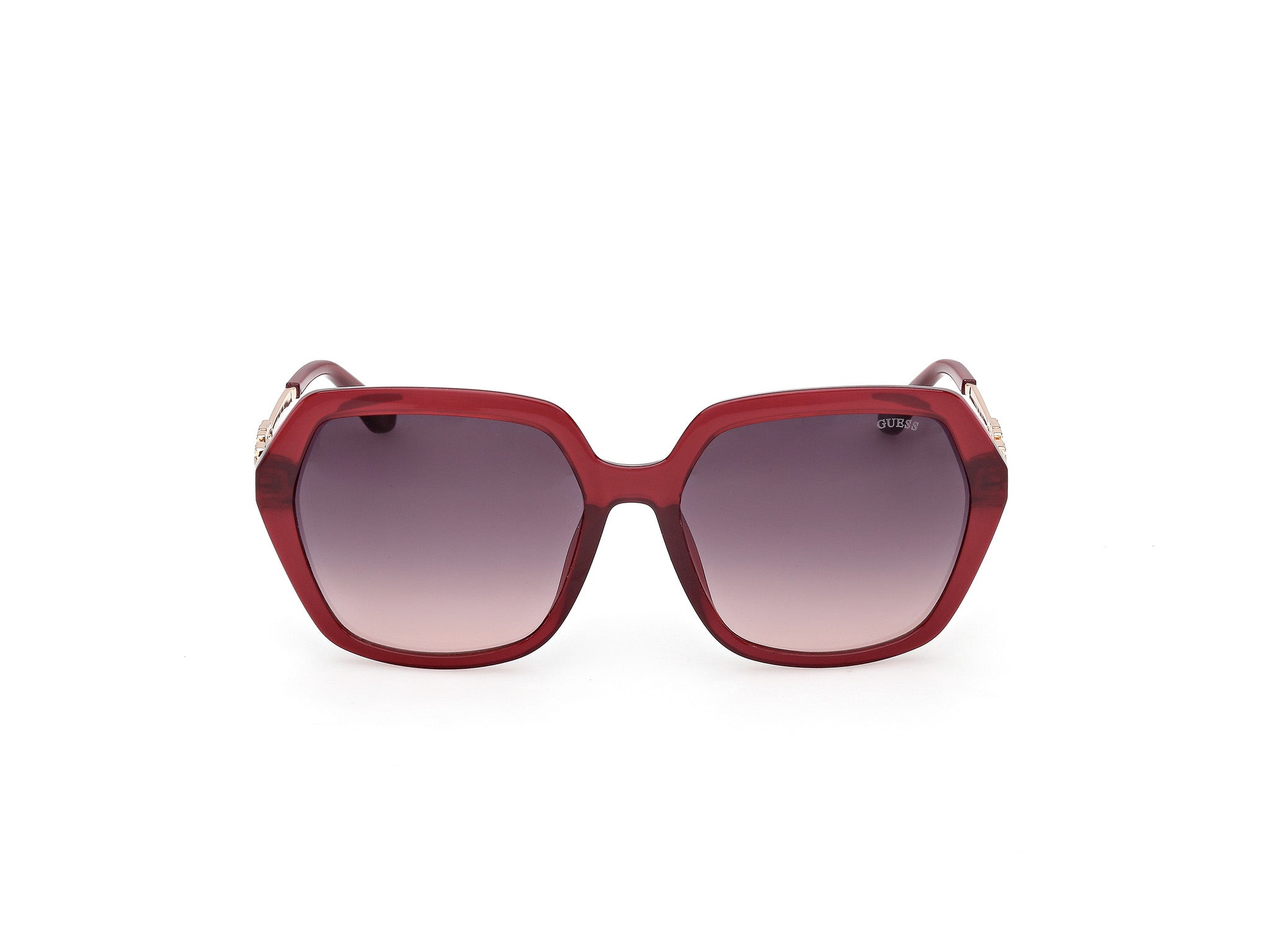Guess Mujer Guess GU00267 69Z Gafas de sol Inyectado Burdeos Violeta Geométrico Norma