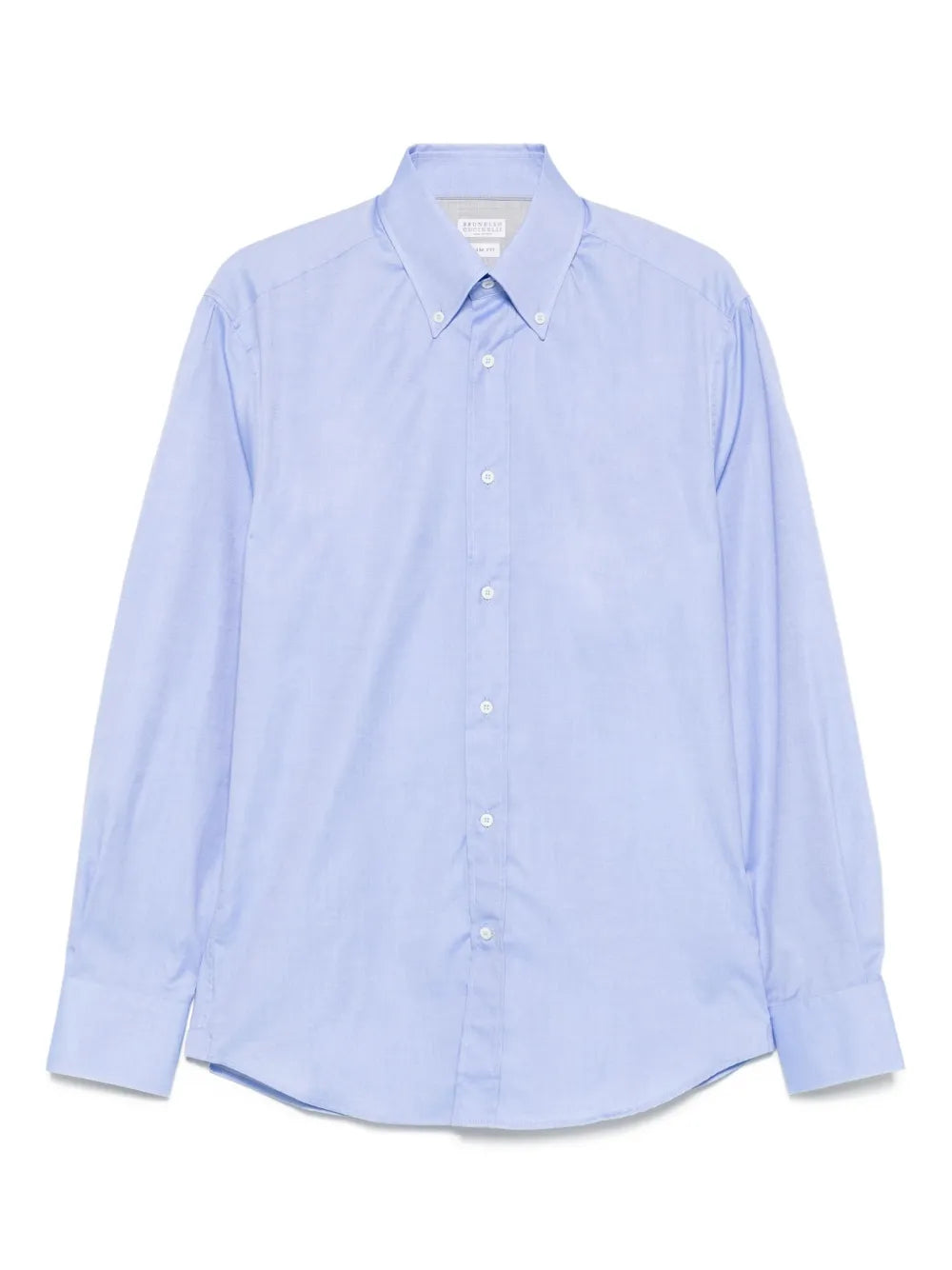 Cotton Button-Down Shirt — light blue