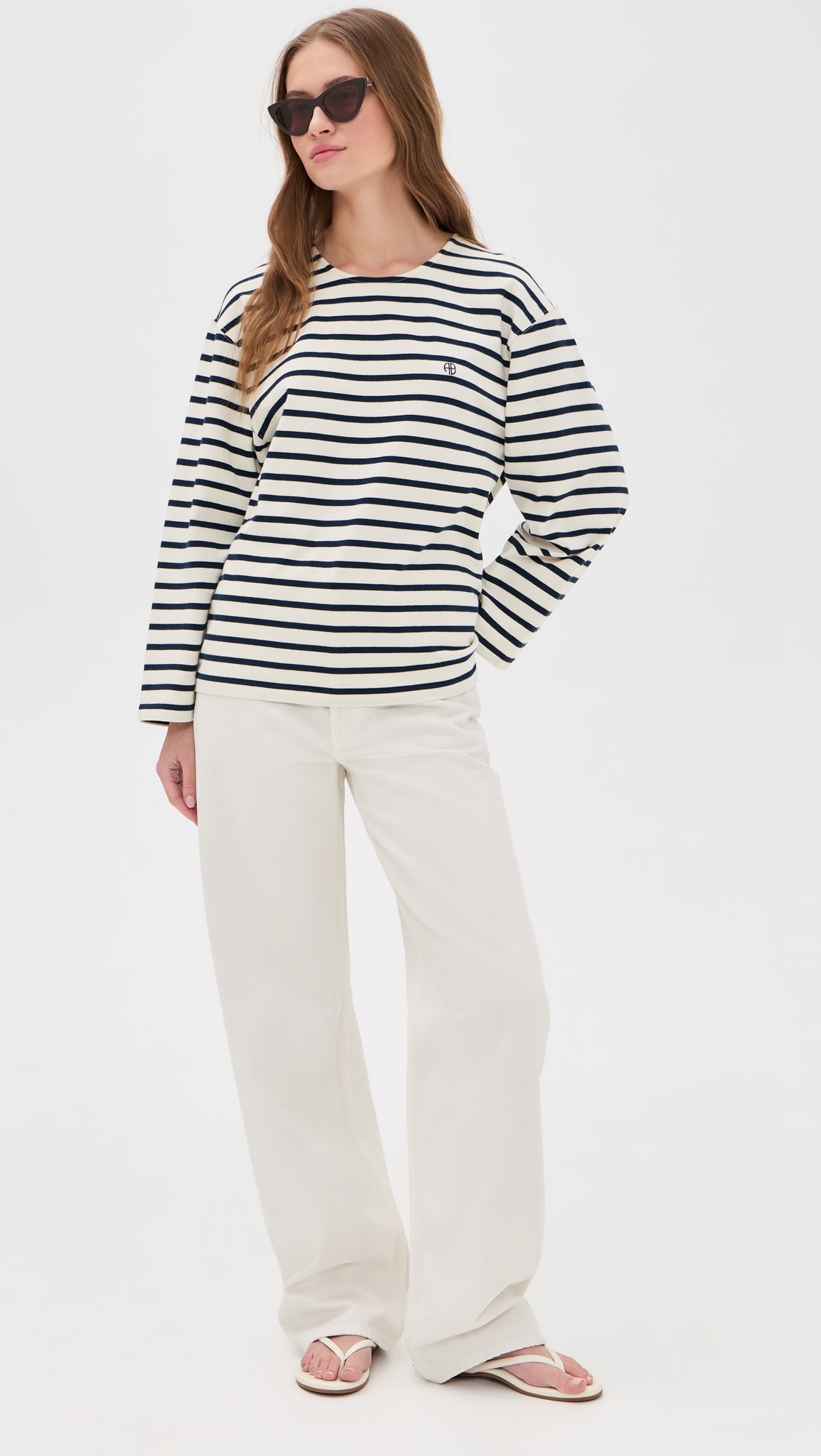 Newton Tee Navy Stripe