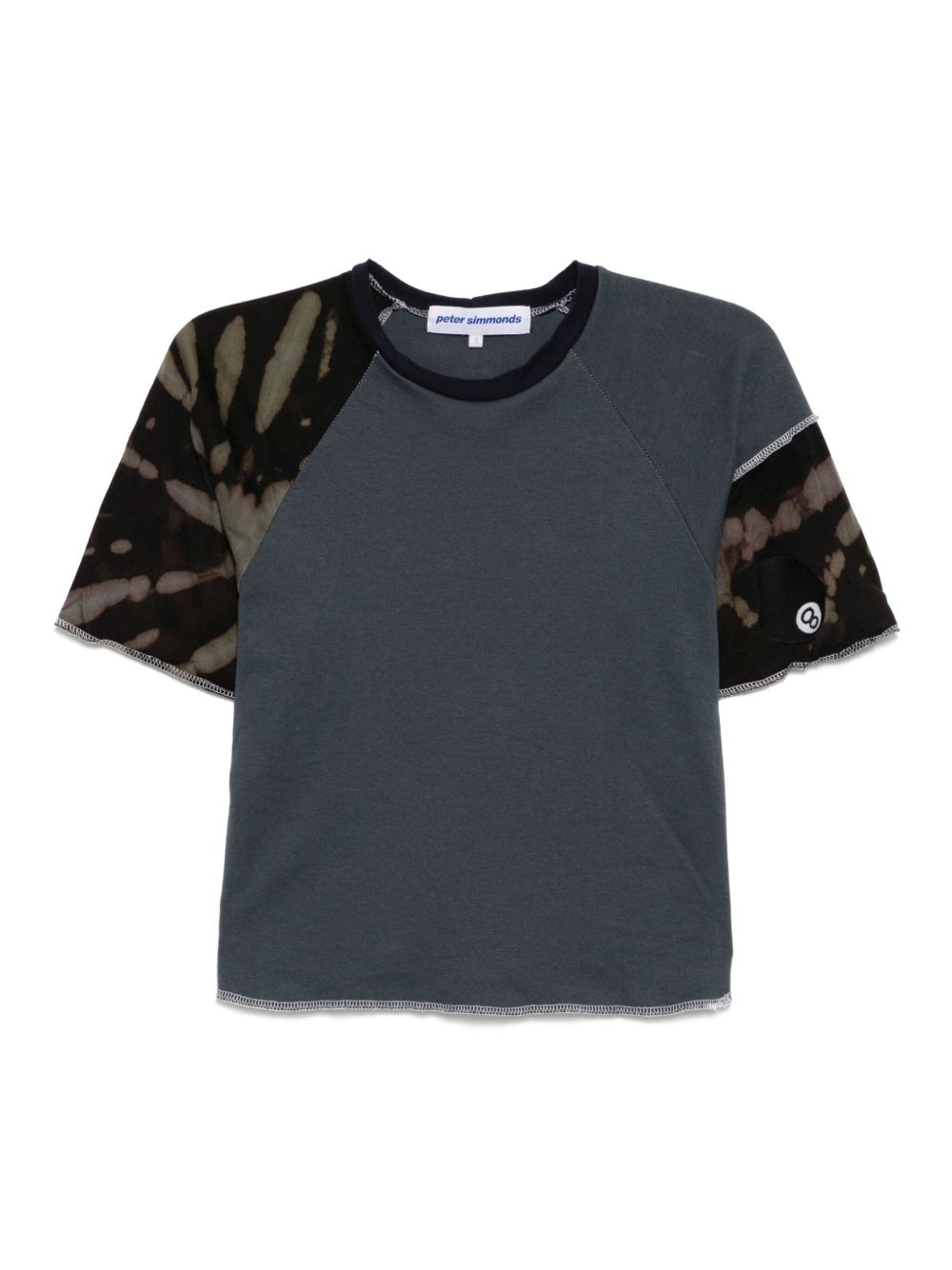 Panelled T-shirt - Blue