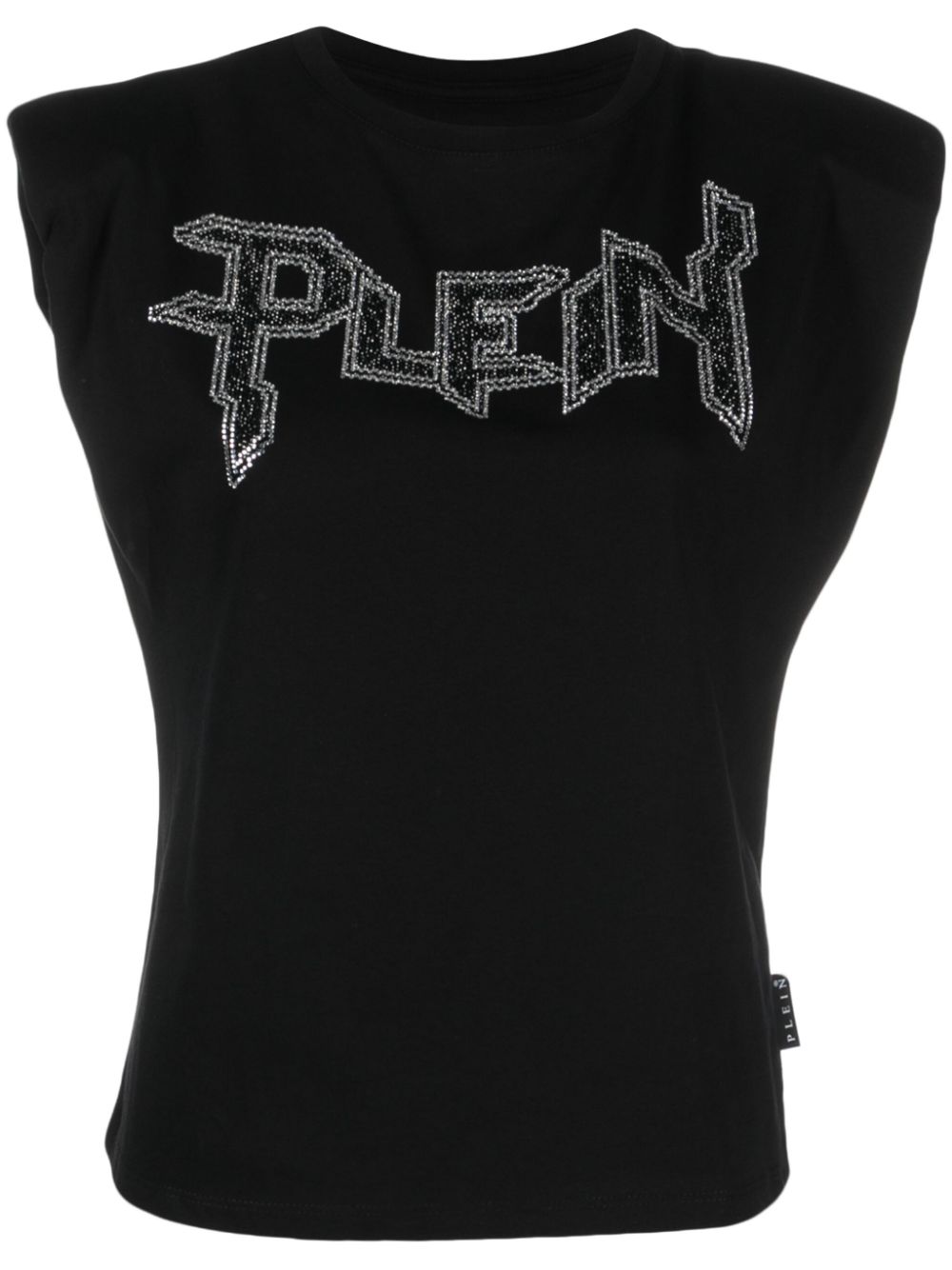 Logo-embellished cotton tank top - Black