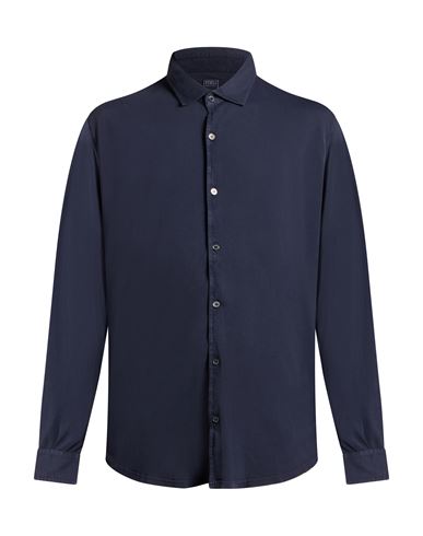 Man Shirt Navy Size 48 Cotton