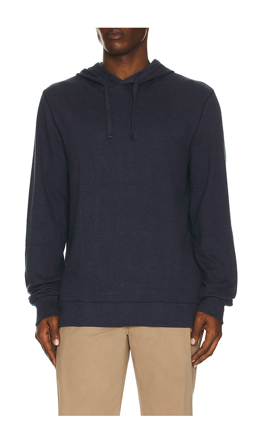 Faherty Legend Sweater Hoodie in Brighton Navy Twill. M also in S, L, XL/1X