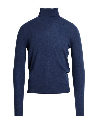 Man Turtleneck Navy Size 38 Merino Wool, Cashmere