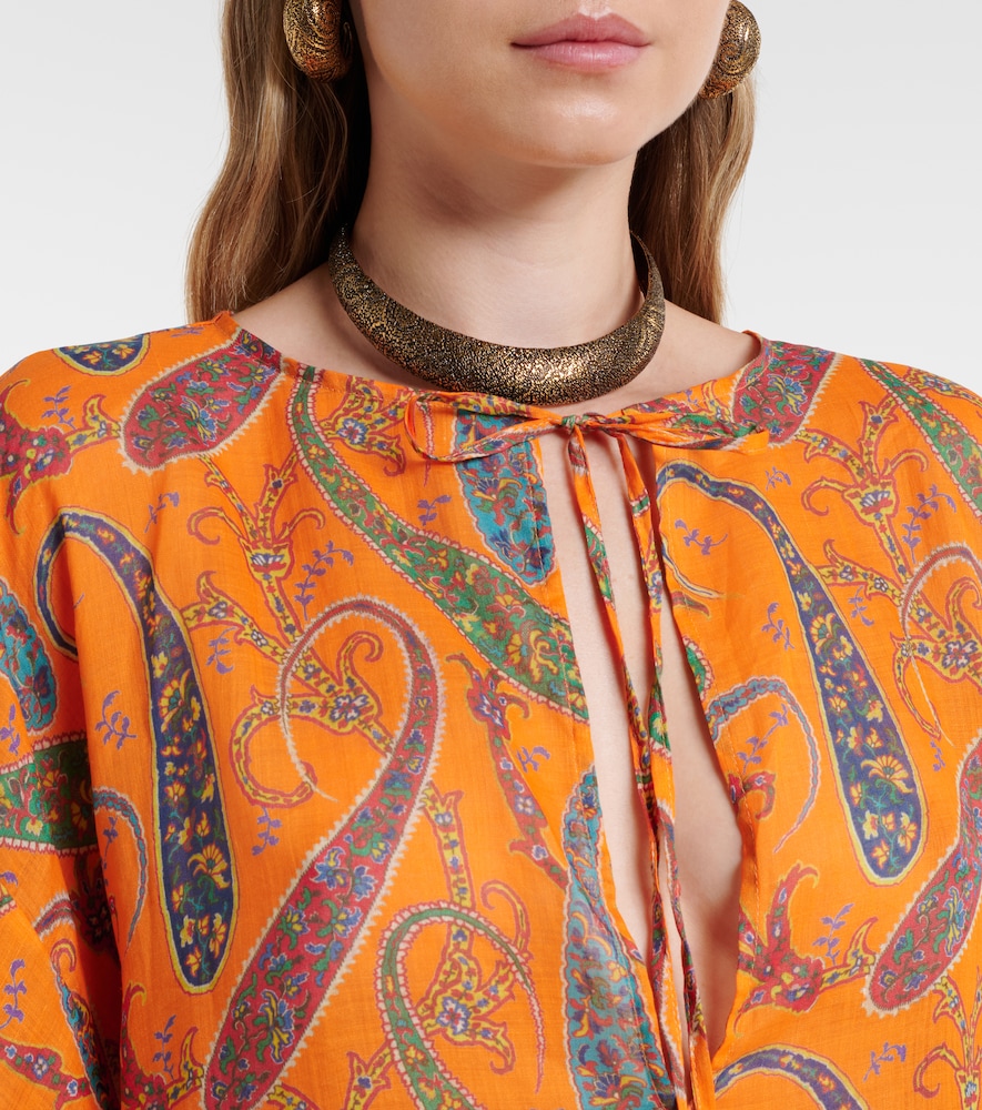 Paisley ramie kaftan