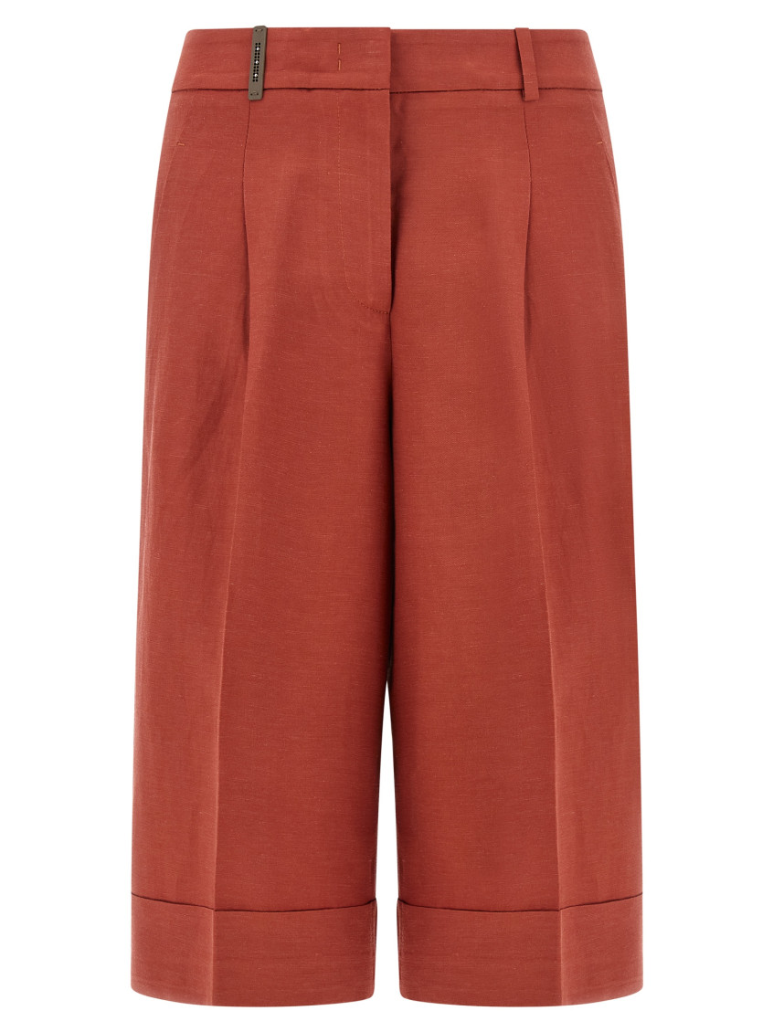 Linen Viscose Bermuda Shorts