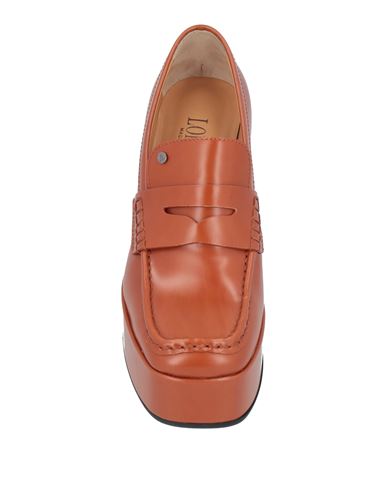 Woman Loafers Rust Size 9 Leather